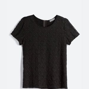 Market & Spruce Crochet Front Blouse